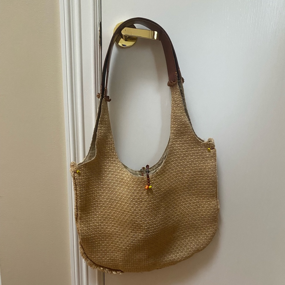Henry Cuir pour Barney’s New York Raffia Satchel